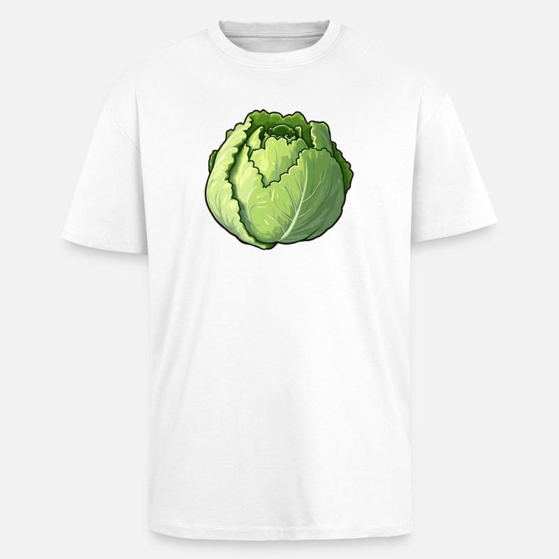 salade - T-shirt unisexe oversize épais - blanc