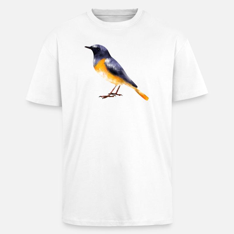 Redstart - Unisex Oversized Heavyweight T-shirt - white