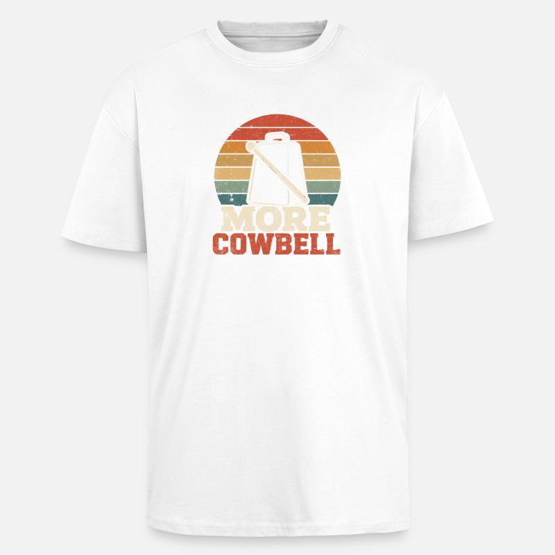 Kuhglocke Regenbogenkreis - Oversized Heavyweight Unisex T-Shirt - Weiß