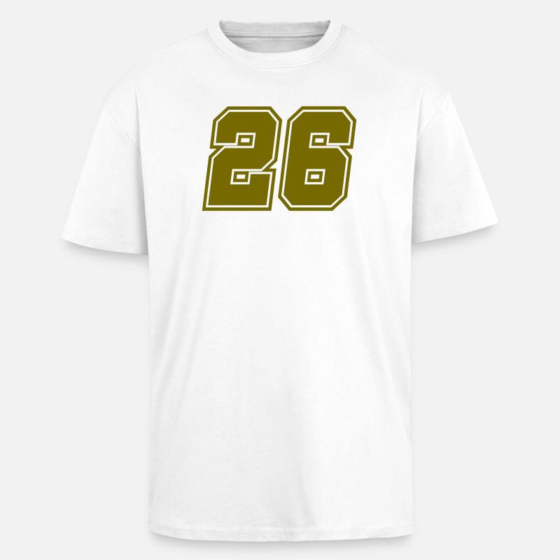 26 - Oversized Heavyweight Unisex T-Shirt - Weiß