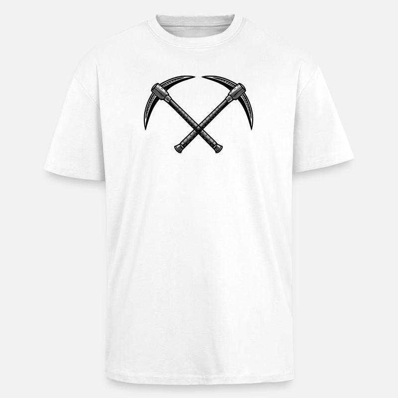Kreuzspitzhacken - Oversized Heavyweight Unisex T-Shirt - Weiß