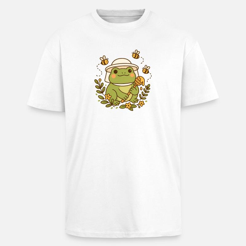 Beekeeper Frog - Oversized Heavyweight Unisex T-Shirt - Weiß