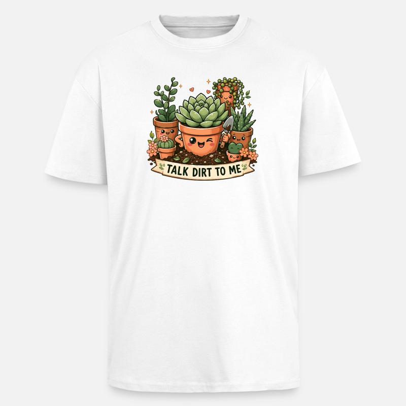 Sprich Dreck Mit Mir, Süße - Oversized Heavyweight Unisex T-Shirt - Weiß