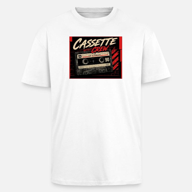 Cassette_Crew_-_Side_B_Vorever - Oversized Heavyweight Unisex T-Shirt - Weiß