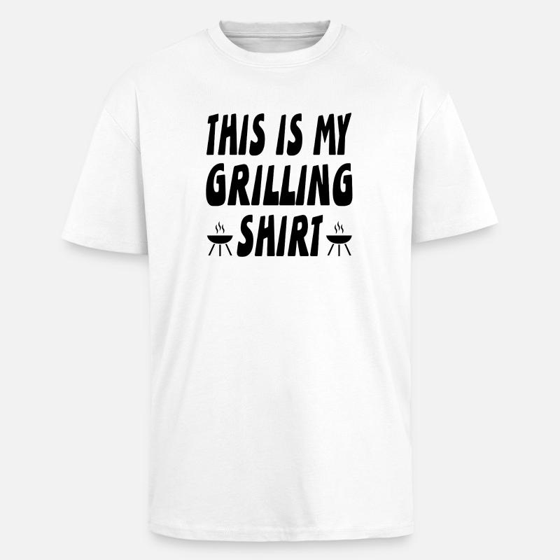 Griller - T-shirt unisexe oversize épais - blanc