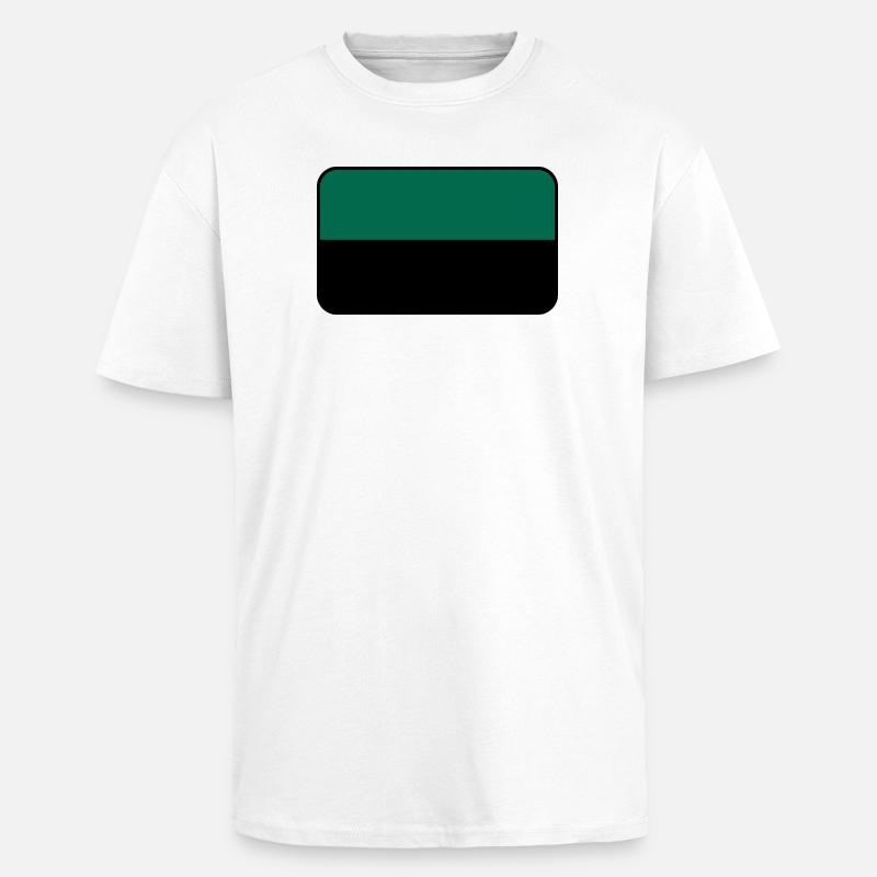 Texel-Flaggenlogo – Inselkleidung - Oversized Heavyweight Unisex T-Shirt - Weiß