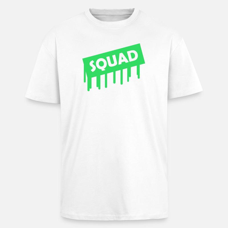 Squad - Unisex Oversized Heavyweight T-shirt - white