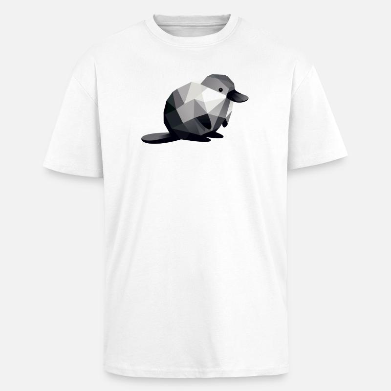 Schnabeltier - Oversized Heavyweight Unisex T-Shirt - Weiß