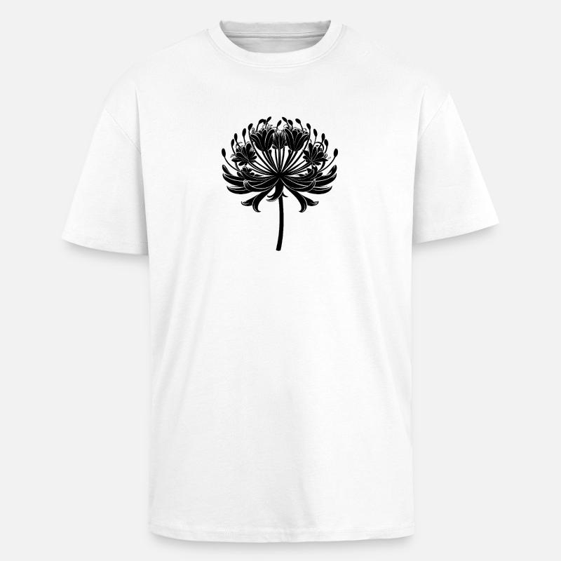 Agapanthus-Blüte - Oversized Heavyweight Unisex T-Shirt - Weiß