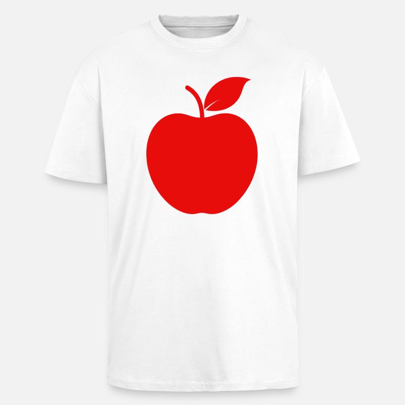 Apple - Unisex Oversized Heavyweight T-shirt - white