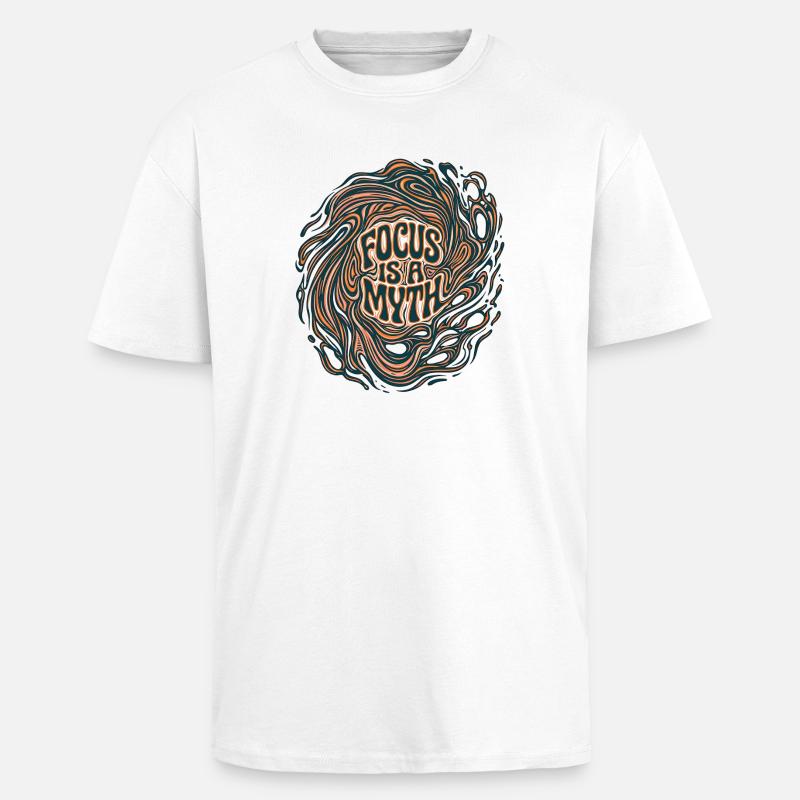 Myth Focus Optics - Oversized Heavyweight Unisex T-Shirt - Weiß