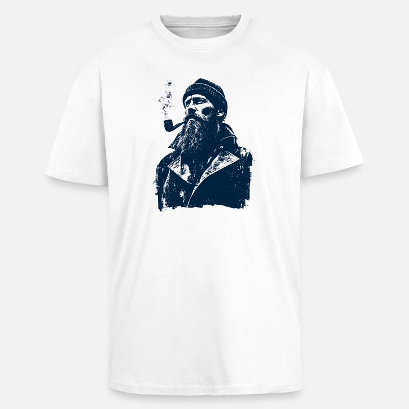 Sailor - Unisex Oversized Heavyweight T-shirt - white