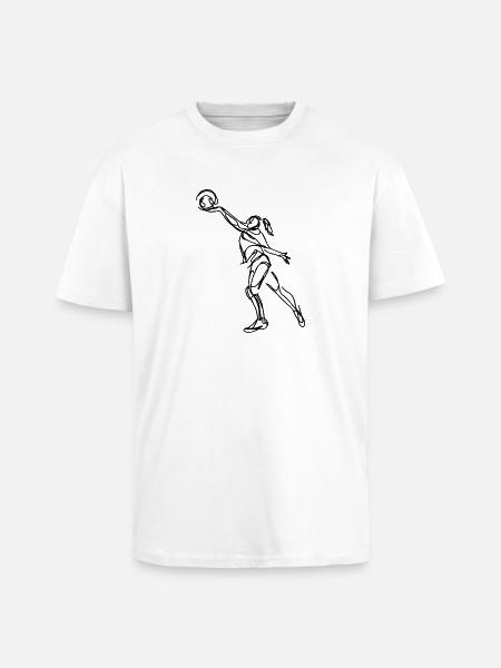 Volleyball player - Unisex Oversized Heavyweight T-shirt - white