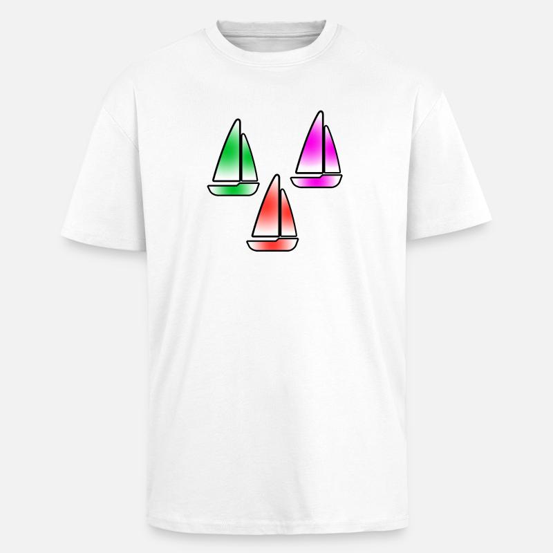 Sail - Unisex Oversized Heavyweight T-shirt - white