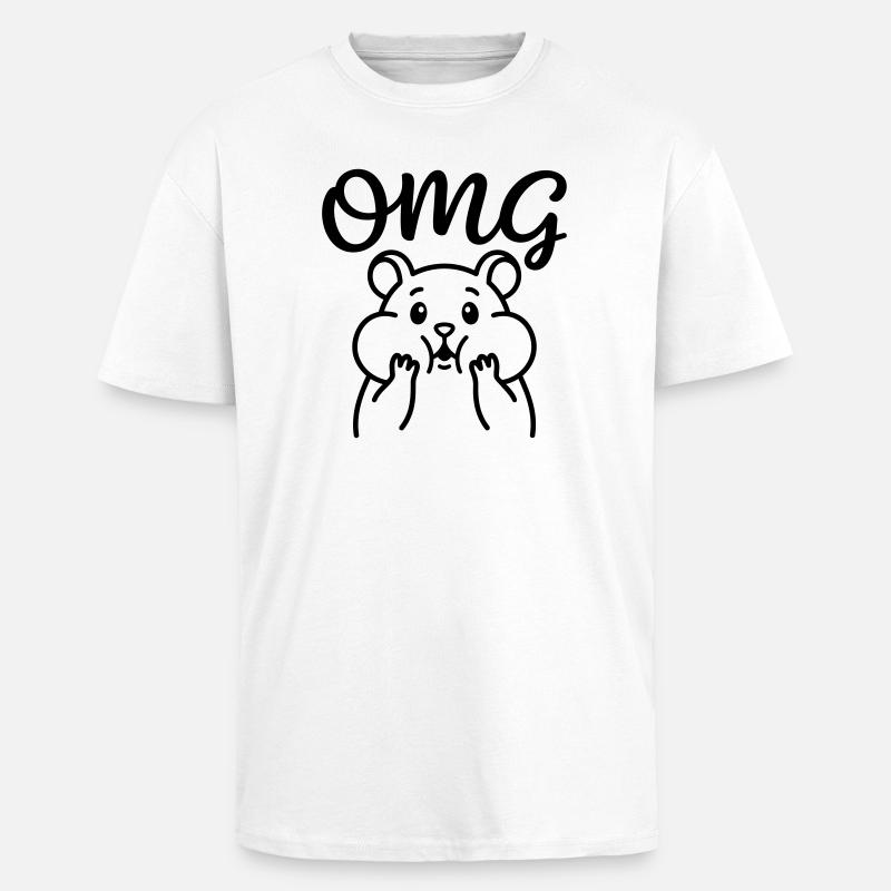 Oh mon dieu - T-shirt unisexe oversize épais - blanc