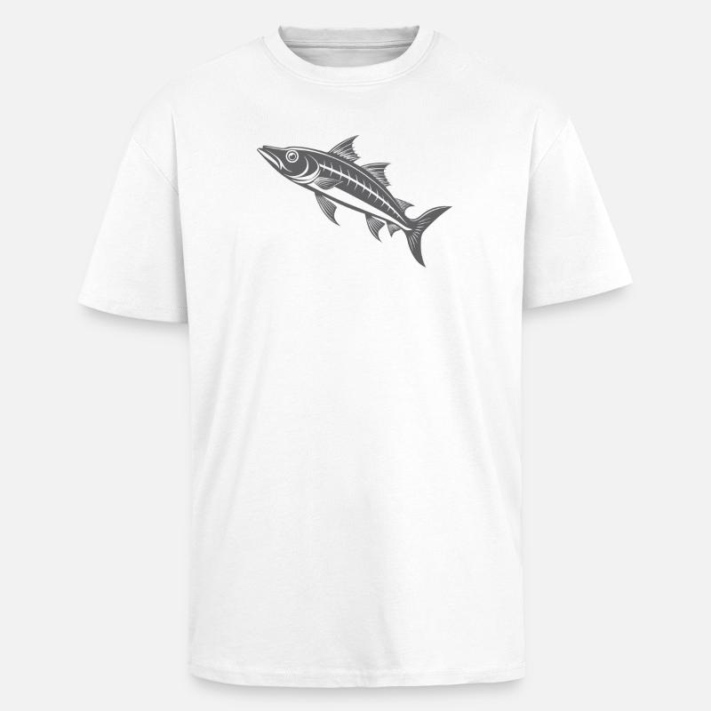 Barracuda - Oversized Heavyweight Unisex T-Shirt - Weiß