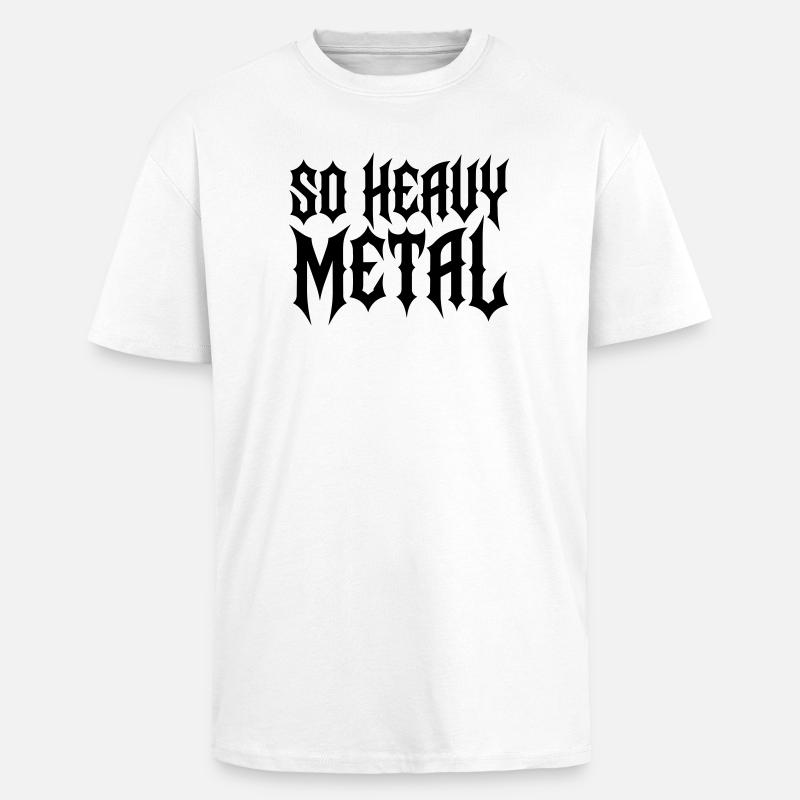 Schwermetall - Oversized Heavyweight Unisex T-Shirt - Weiß