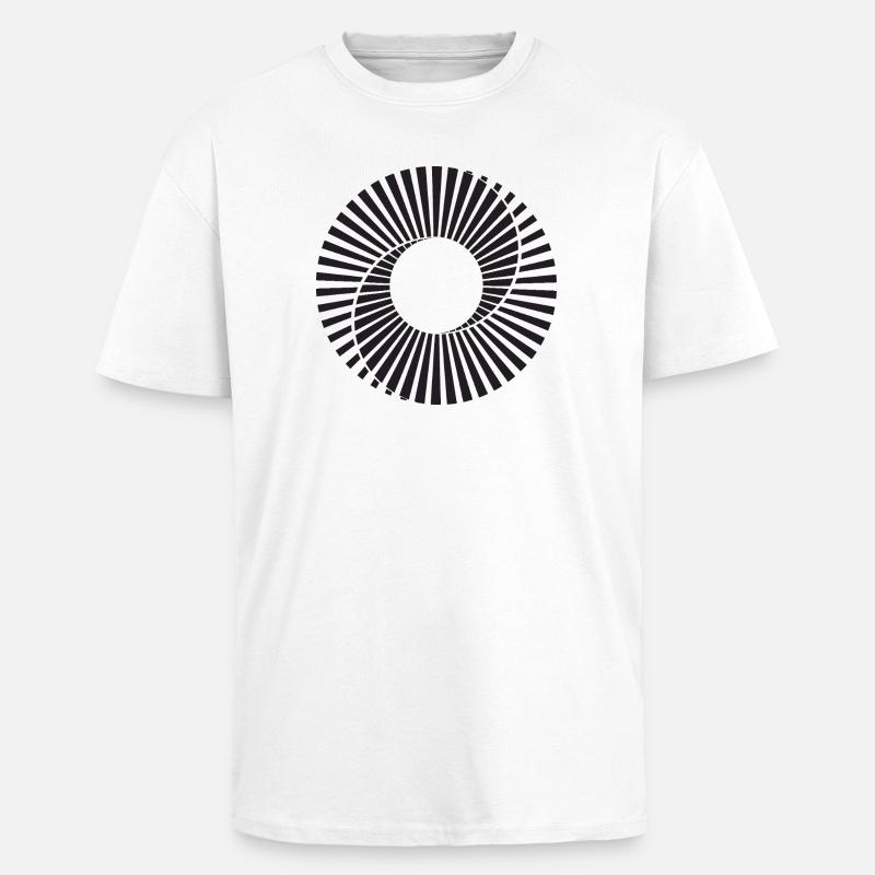 Scanimation-Spiraldesign - Oversized Heavyweight Unisex T-Shirt - Weiß