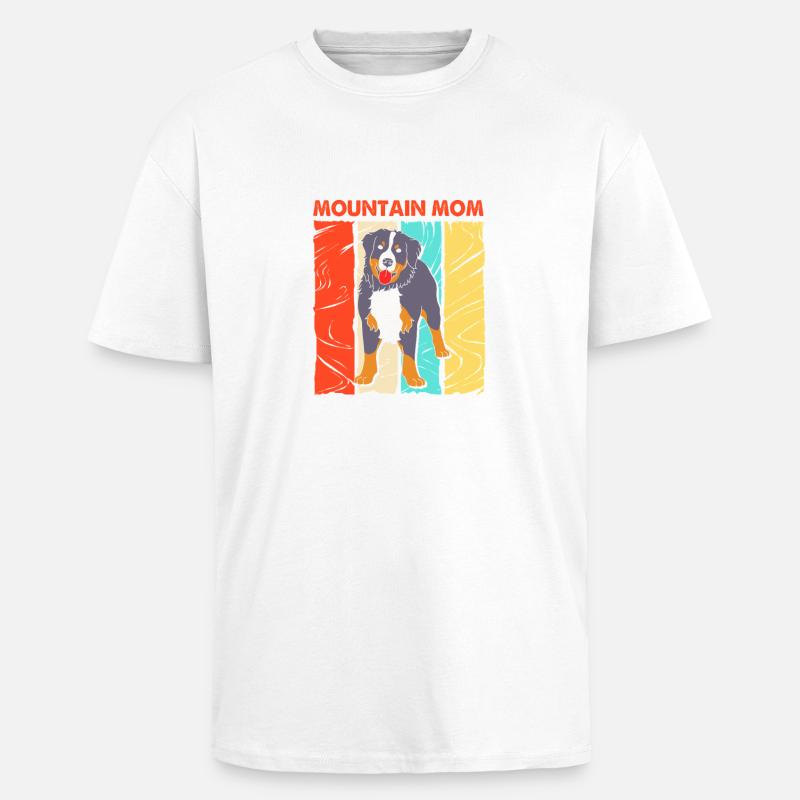 Bouvier bernois - T-shirt unisexe oversize épais - blanc