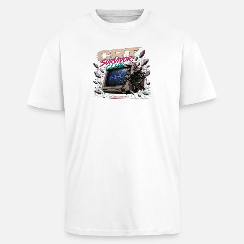 No_HDMI_required - Oversized Heavyweight Unisex T-Shirt - Weiß