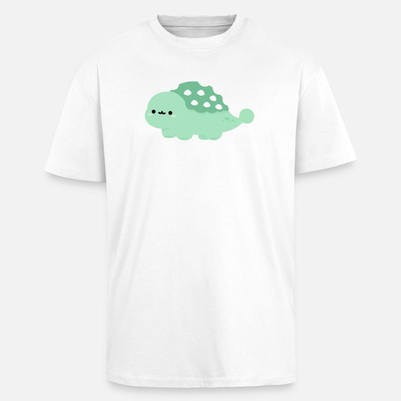 Ankylosaurus Annie - T-shirt unisexe oversize épais - blanc