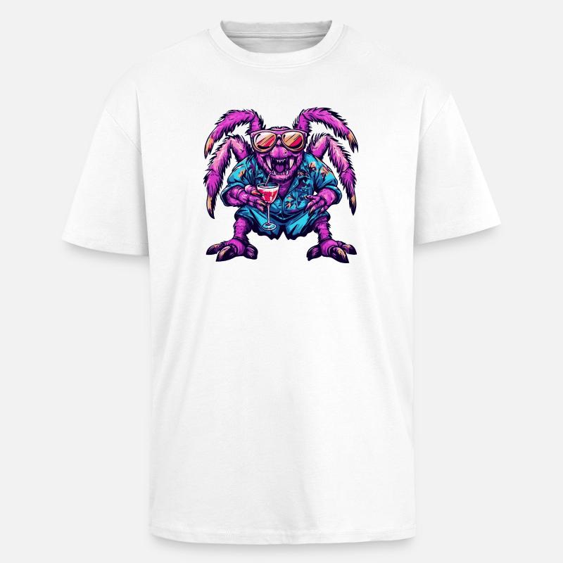 Tarantula Comic Sommer - Oversized Heavyweight Unisex T-Shirt - Weiß