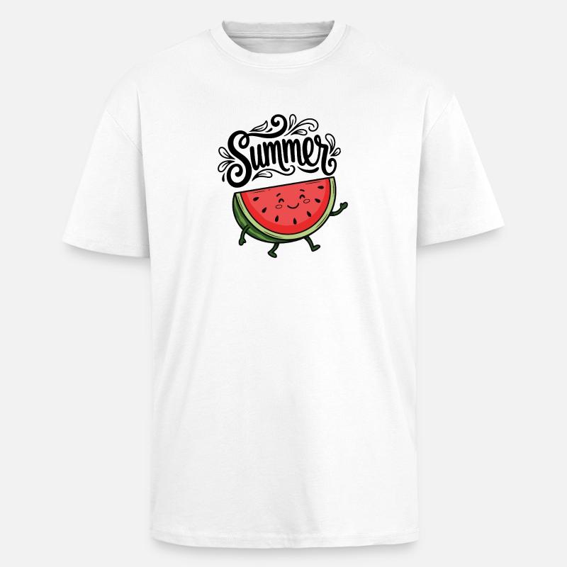Sommer - Oversized Heavyweight Unisex T-Shirt - Weiß