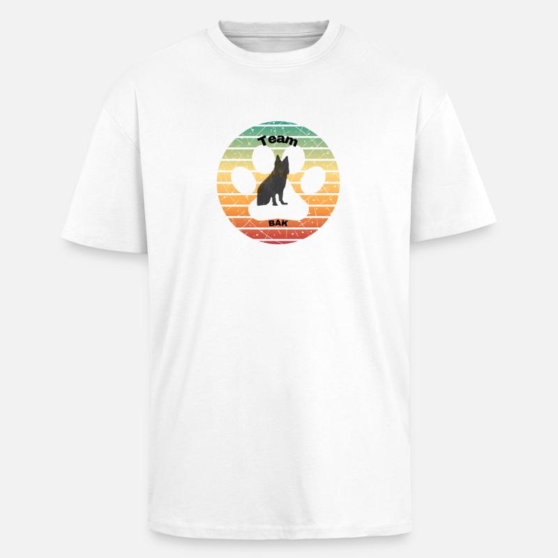 Team Bak - Oversized Heavyweight Unisex T-Shirt - Weiß