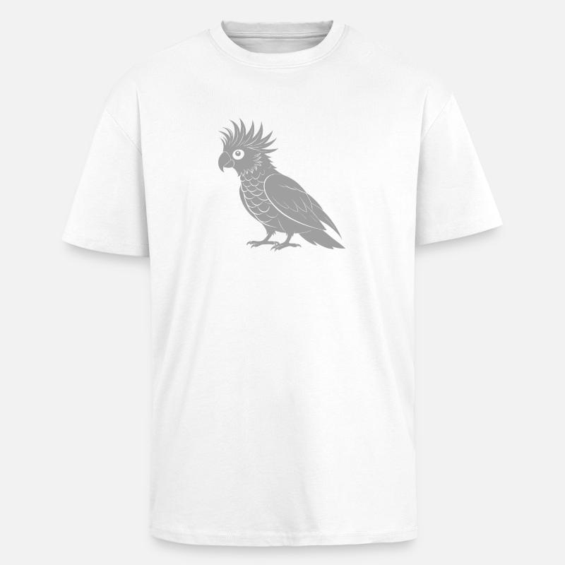 Kakadu - Oversized Heavyweight Unisex T-Shirt - Weiß