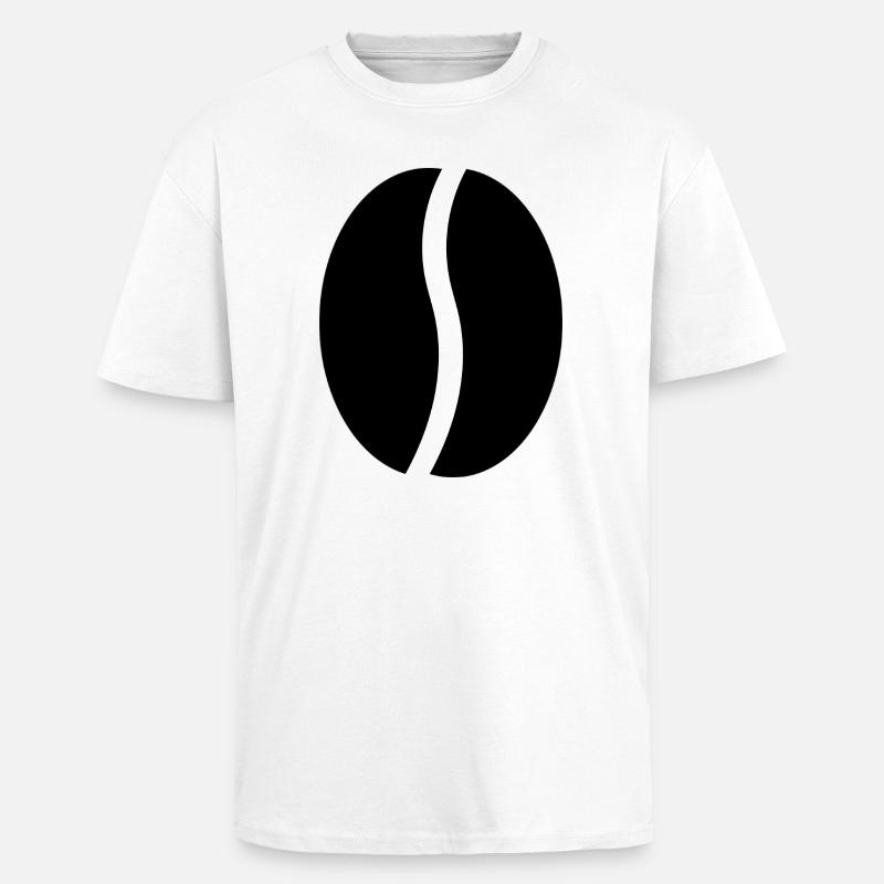 Kaffeebohnen - Oversized Heavyweight Unisex T-Shirt - Weiß