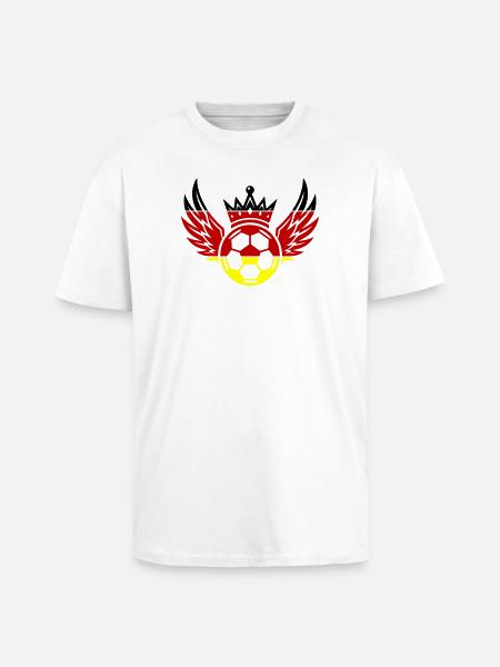 Football Germany Krone - Unisex Oversized Heavyweight T-shirt - white