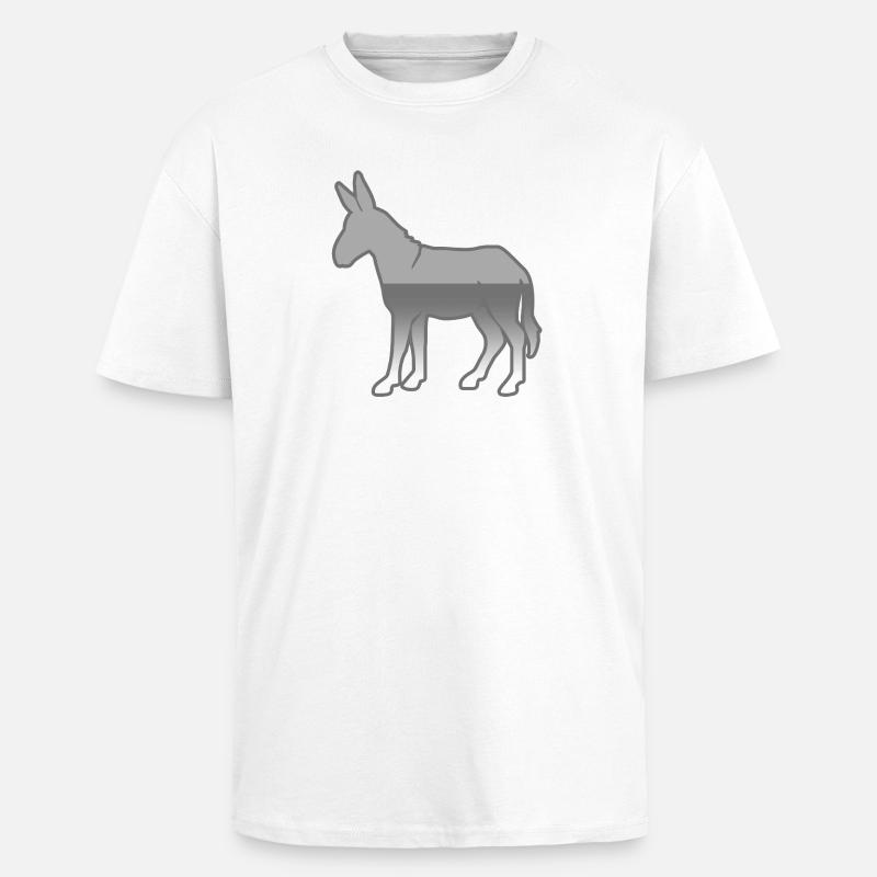 donkey - Unisex Oversized Heavyweight T-shirt - white