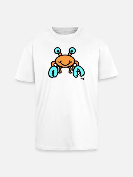 Krebs groß - Oversized Heavyweight Unisex T-Shirt - Weiß