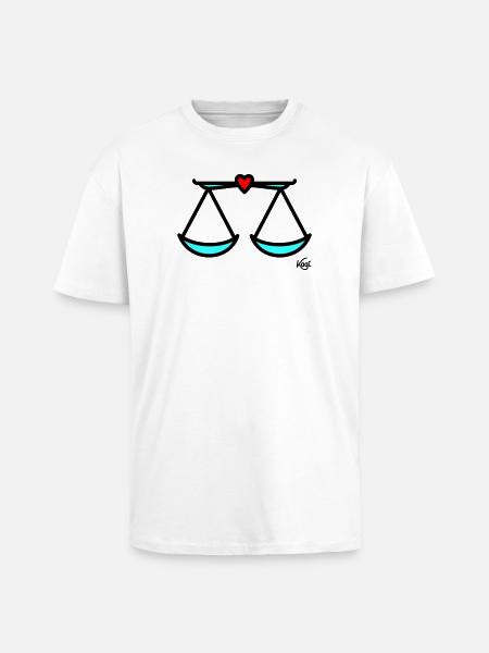 Large scale - Unisex Oversized Heavyweight T-shirt - white