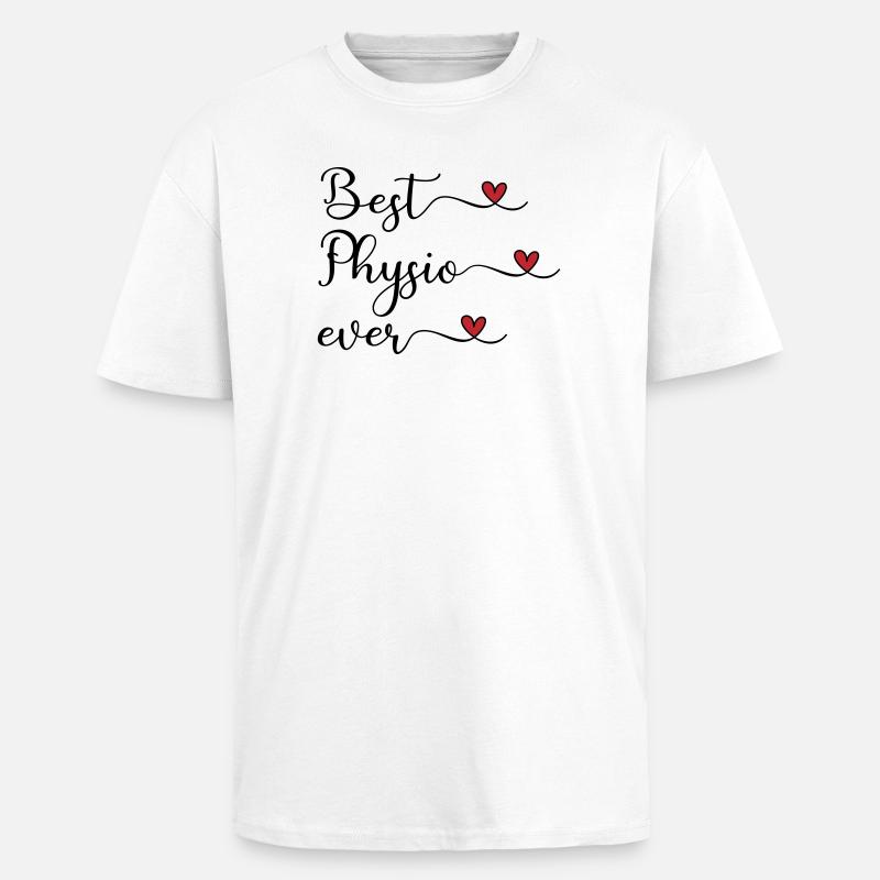 Bester Physiotherapeut - Oversized Heavyweight Unisex T-Shirt - Weiß