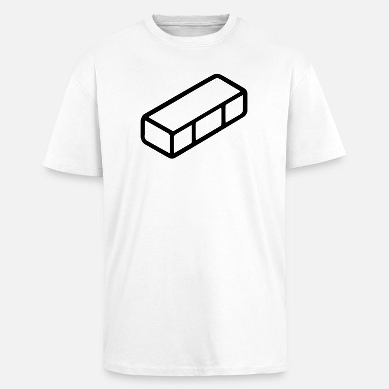 Ziegel - Oversized Heavyweight Unisex T-Shirt - Weiß