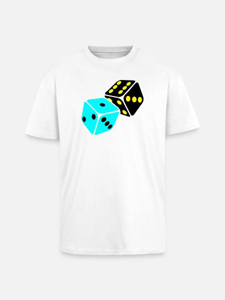 Neon Cube Playroom - Unisex Oversized Heavyweight T-shirt - white