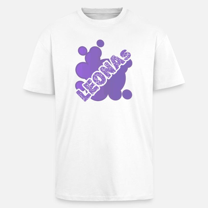Leonas als Tier - Oversized Heavyweight Unisex T-Shirt - Weiß