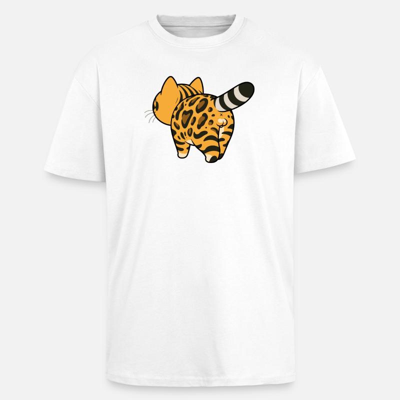 Leopard pattern converter - Unisex Oversized Heavyweight T-shirt - white