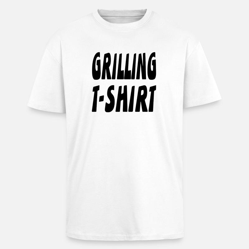Grillen - Oversized Heavyweight Unisex T-Shirt - Weiß