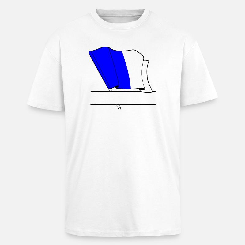 Spa Custom Flag - Unisex Oversized Heavyweight T-shirt - white