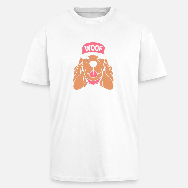 Cocker Spaniel Vater - Oversized Heavyweight Unisex T-Shirt - Weiß