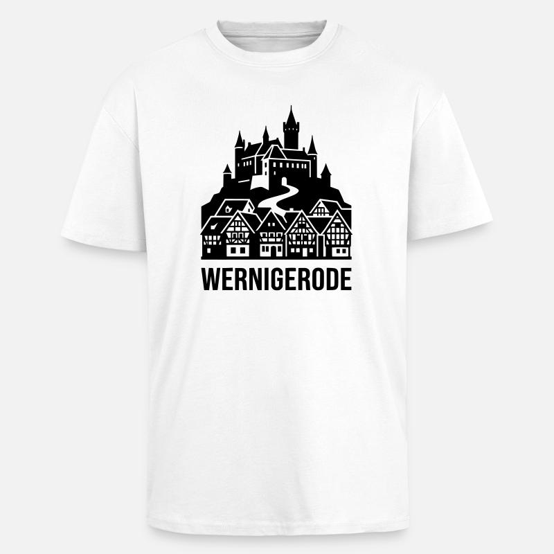 Wernigerode Harz - Oversized Heavyweight Unisex T-Shirt - Weiß