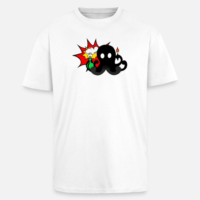 Explosion scientifique - T-shirt unisexe oversize épais - blanc