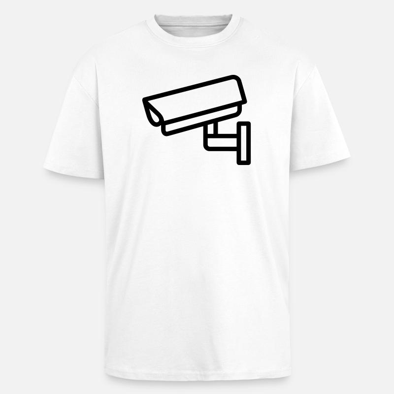 Camera - Unisex Oversized Heavyweight T-shirt - white
