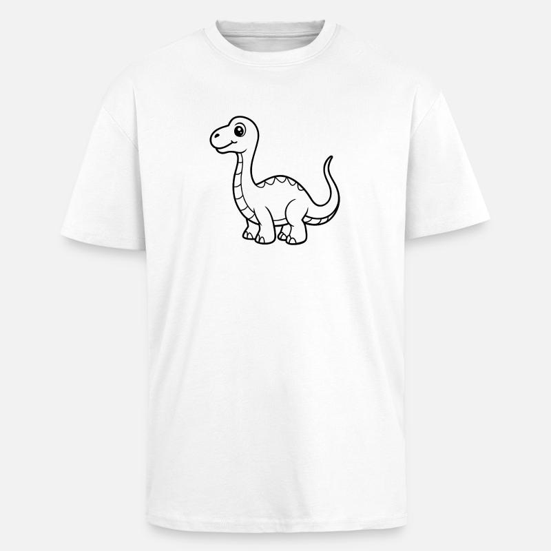 Dinosaurier - Oversized Heavyweight Unisex T-Shirt - Weiß