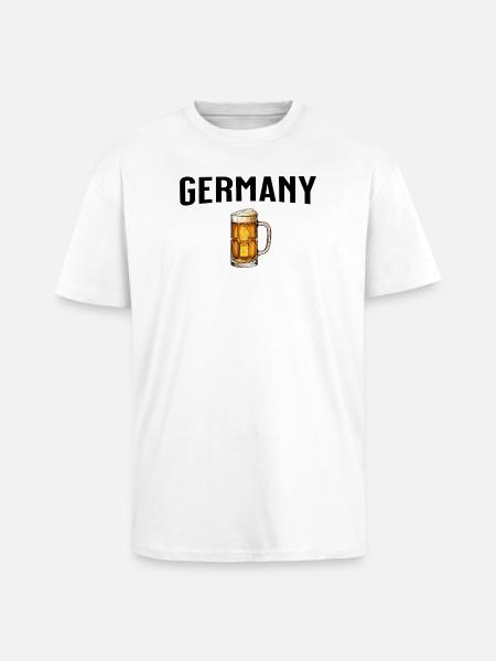Germany Beer - Oversized Heavyweight Unisex T-Shirt - Weiß