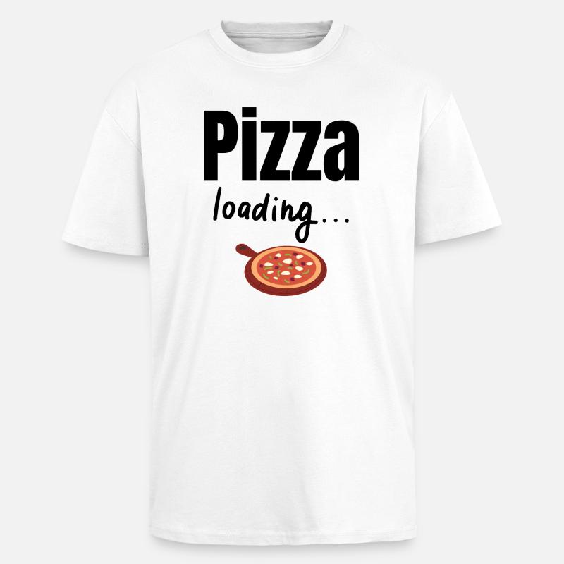 Pizza loading - Oversized Heavyweight Unisex T-Shirt - Weiß