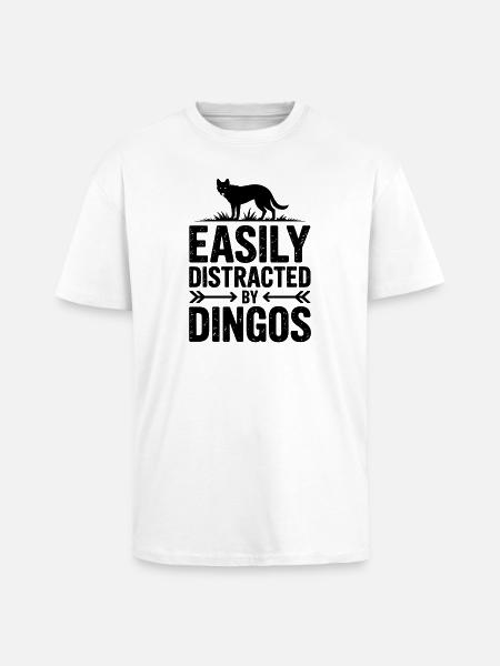 Dingos Sayings Dingo Funny Dingos Gift - Unisex Oversized Heavyweight T-shirt - white