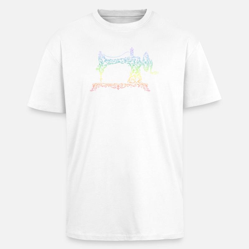 sewing machine - Unisex Oversized Heavyweight T-shirt - white
